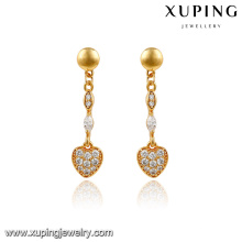 27383-wholesale gemstone jewelry 24k saudi gold jewelry hanging earrings